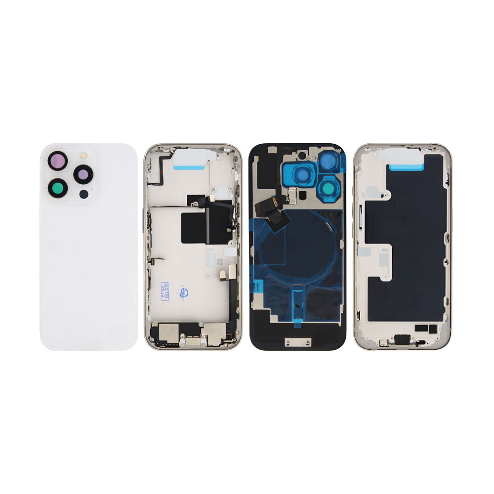 For Apple iPhone 16 Pro Housing With Small Parts White Titanium OEM