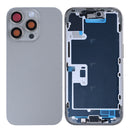For iPhone 16 Pro Complete Housing Incl. All Small Parts Without Battery And Back Camera Natural Titanium