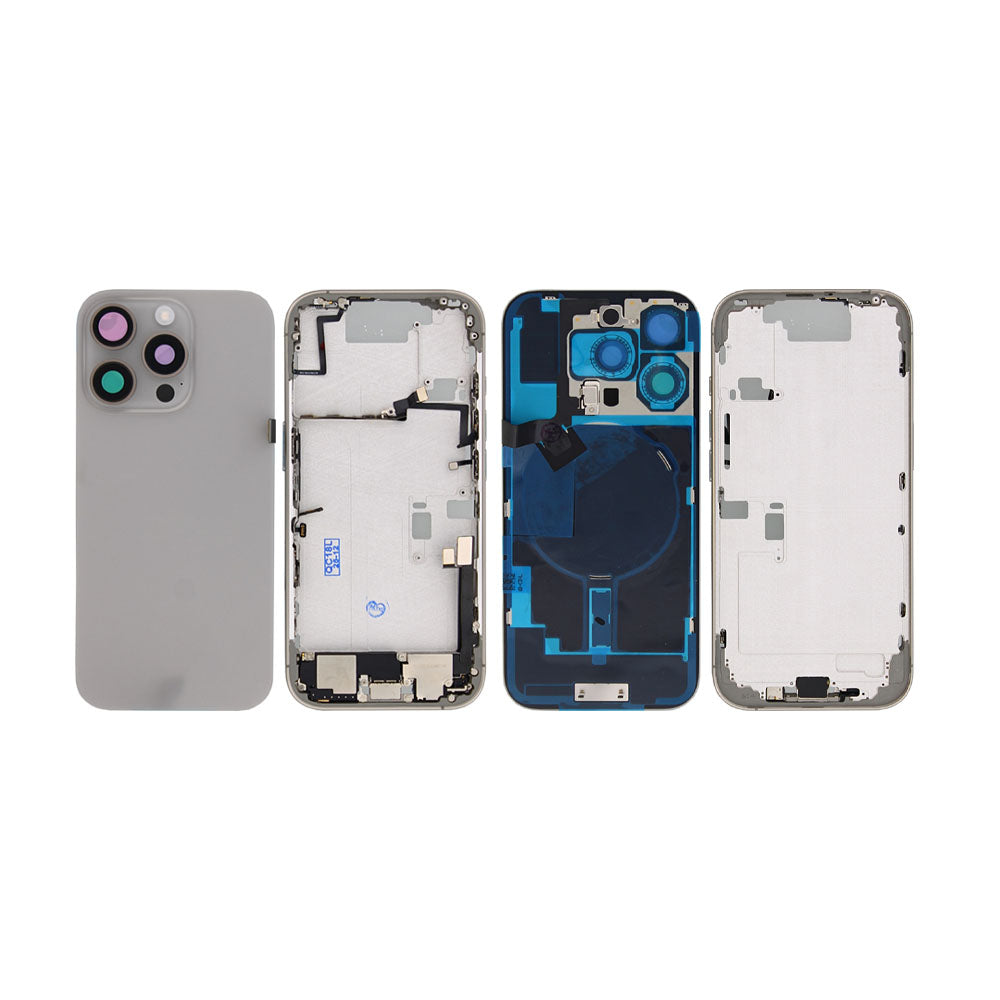 For Apple iPhone 16 Pro Housing With Small Parts Natural Titanium OEM