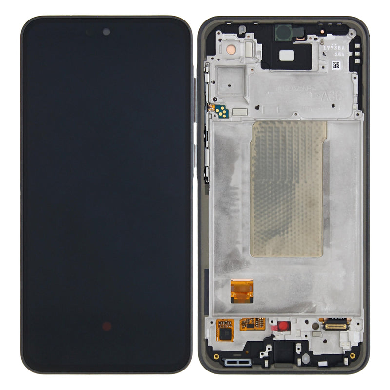 Samsung Galaxy A36 A366B Display And Digitizer With Frame Black Service Pack
