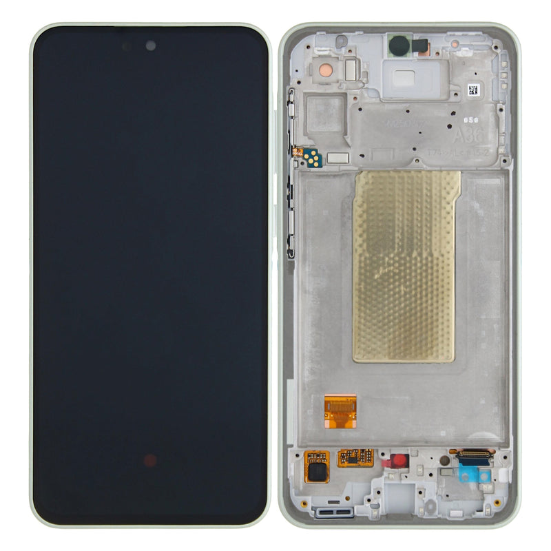 Samsung Galaxy A36 A366B Display And Digitizer With Frame Lime GH82-36841C Service Pack