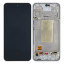 Samsung Galaxy A36 A366B Display And Digitizer With Frame White GH82-36841B Service Pack