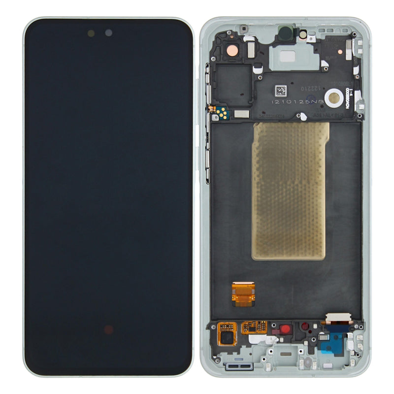 Samsung Galaxy A56 A566B Display And Digitizer With Frame Lightgray Service Pack