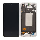 Samsung Galaxy A56 A566B Display And Digitizer With Frame Lightgray Pre-Assembled