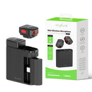 Rixus RXMIC03 Mini Wireless Microphone For Live Stream And Video Recording Black