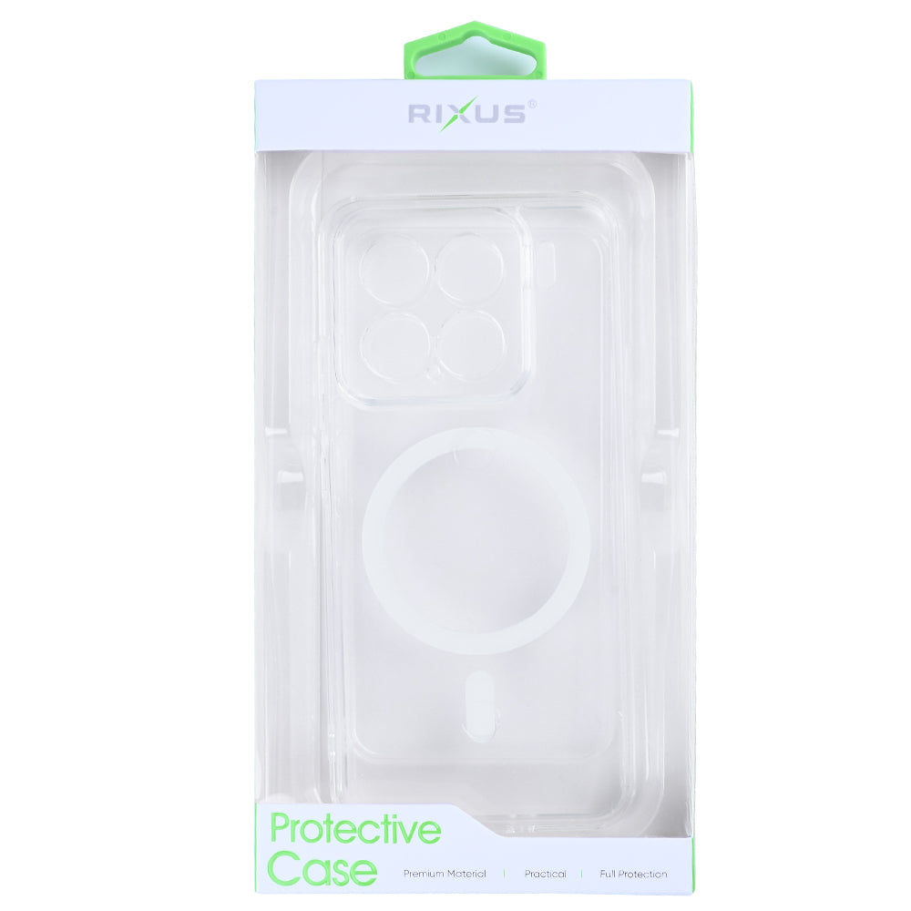 Rixus Anti-Burst Case With MagSafe Compatible For Xiaomi 15 Transparent