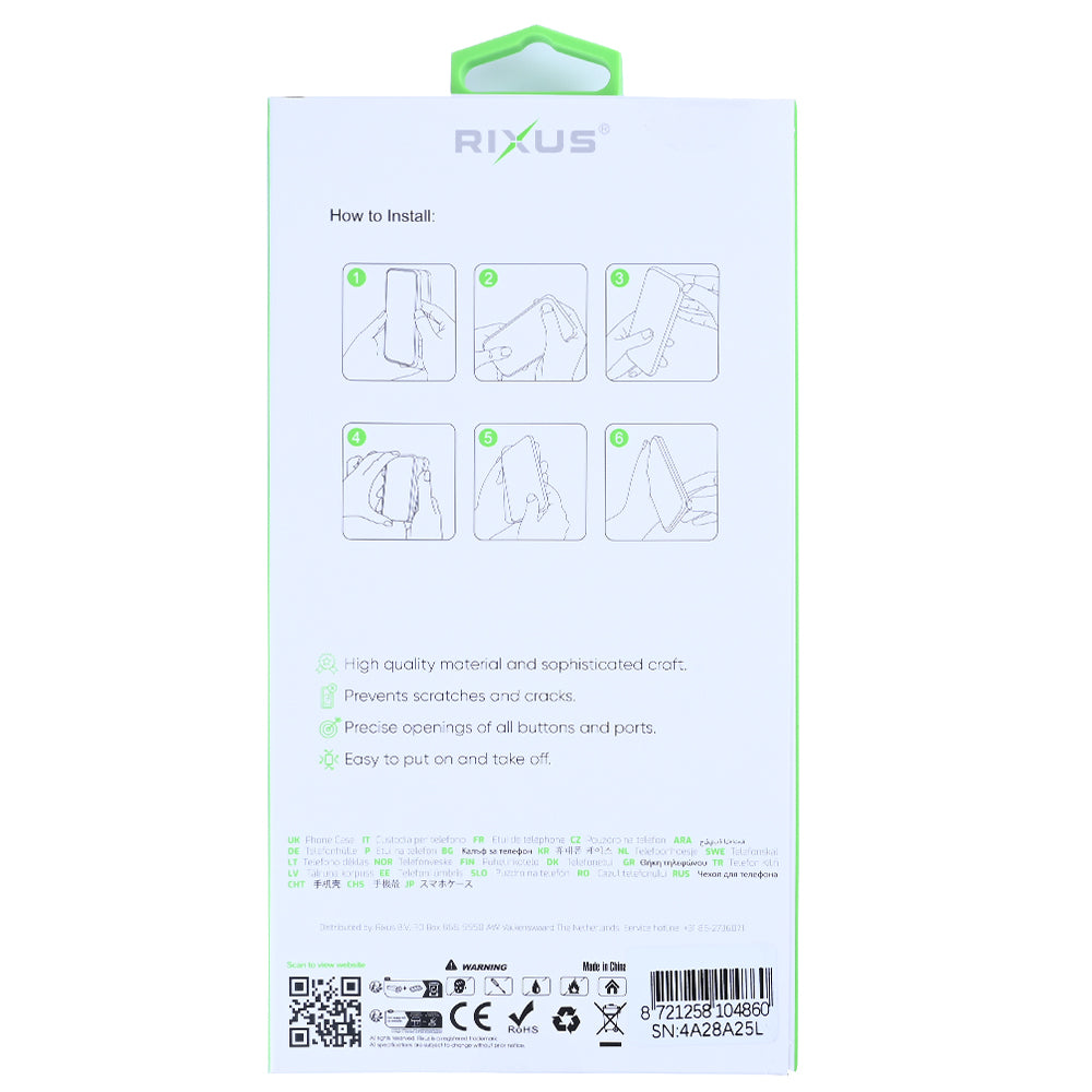 Rixus Anti-Burst Case With MagSafe Compatible For Xiaomi 15 Transparent