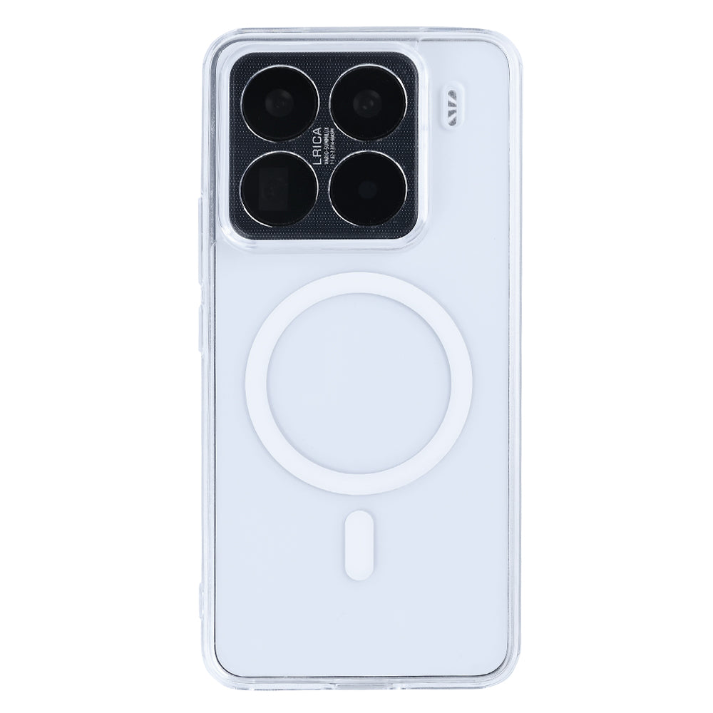 Rixus Anti-Burst Case With MagSafe Compatible For Xiaomi 15 Pro, 15S Pro Transparent
