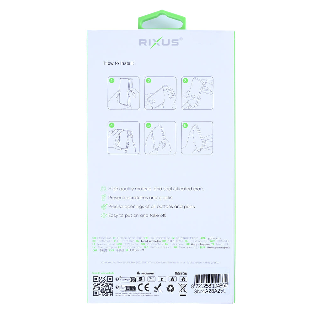 Rixus Anti-Burst Case With MagSafe Compatible For Xiaomi 15 Pro, 15S Pro Transparent
