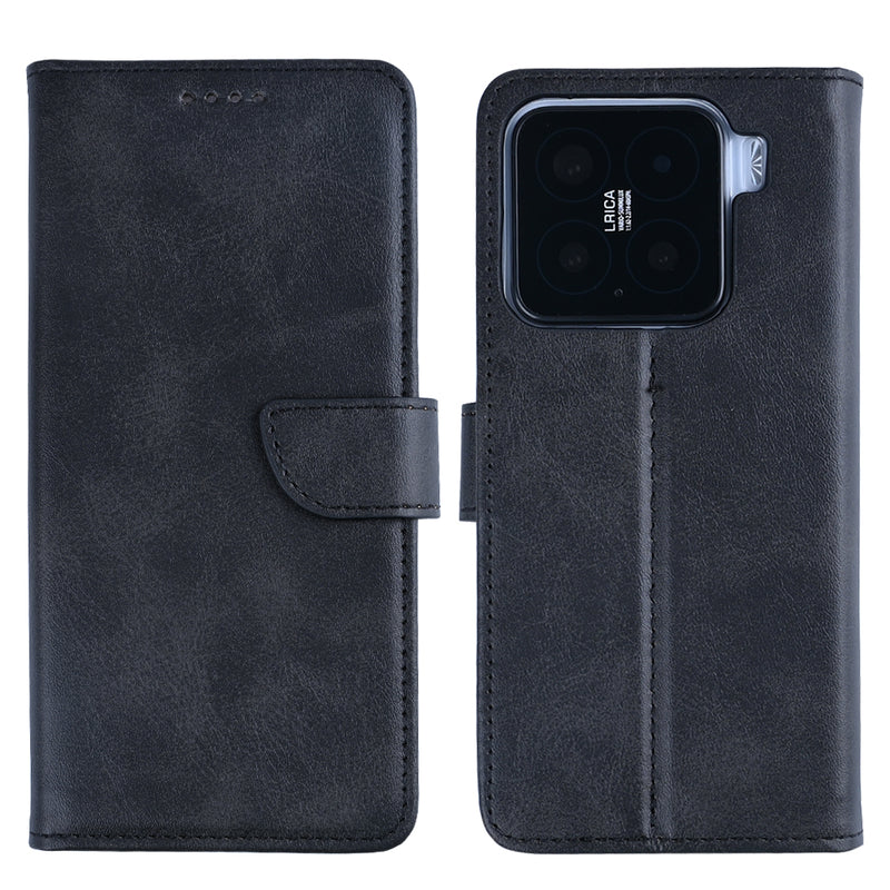 Rixus Bookcase For Xiaomi 15 Black