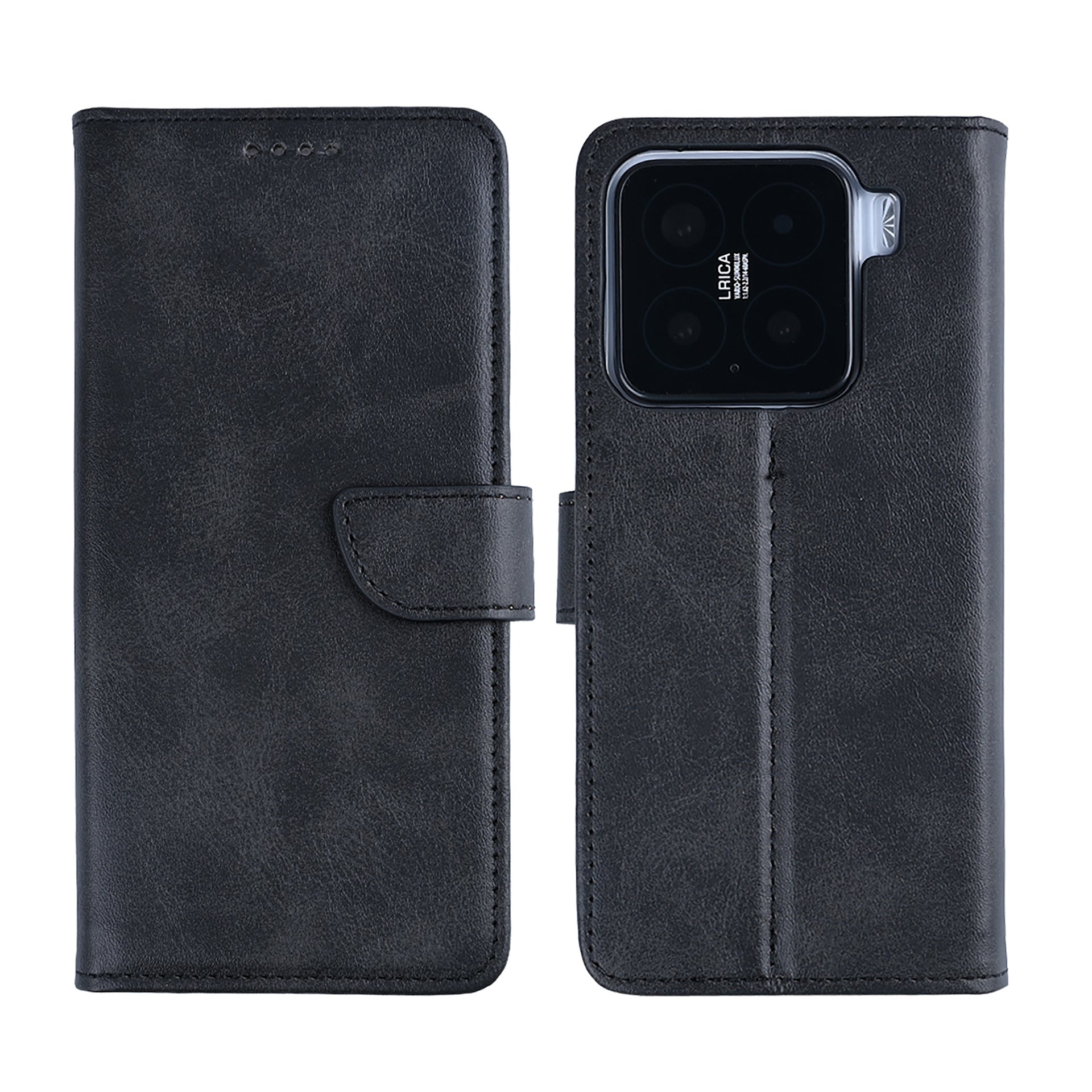 Rixus Bookcase For Xiaomi 15 Black