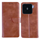 Rixus Bookcase For Xiaomi 15 Brown