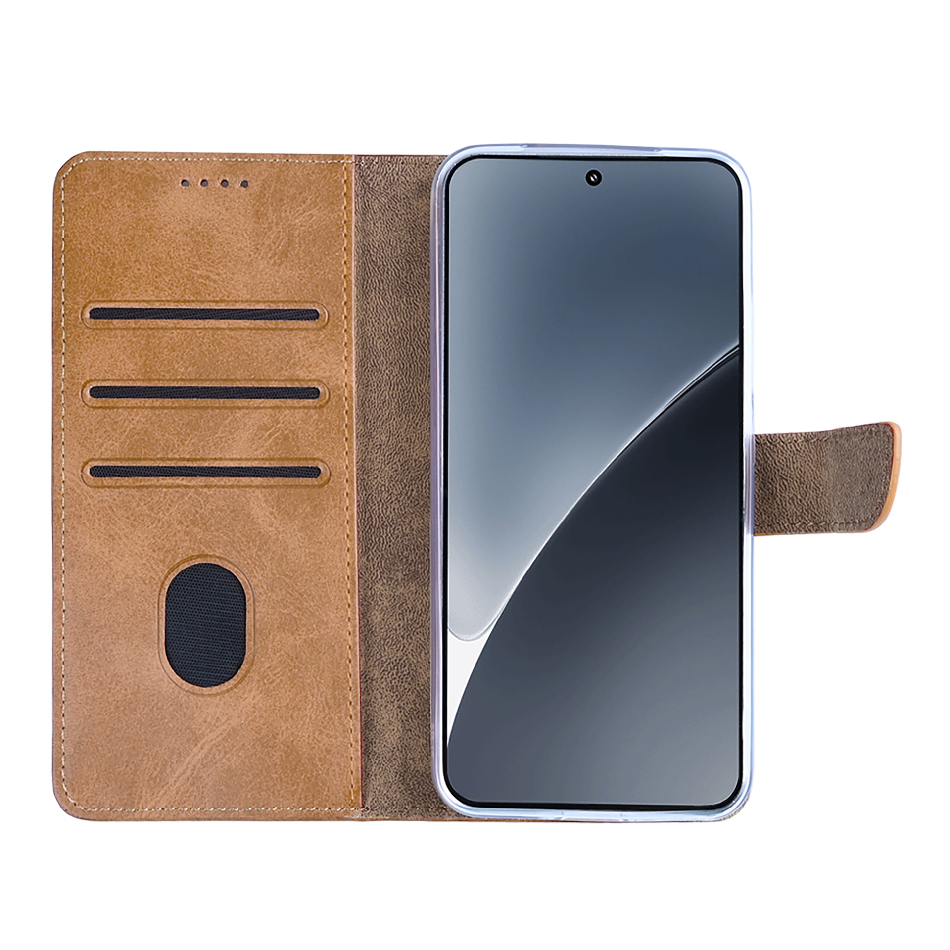 Rixus Bookcase For Xiaomi 15 Light Brown