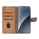 Rixus Bookcase For Xiaomi 15 Light Brown