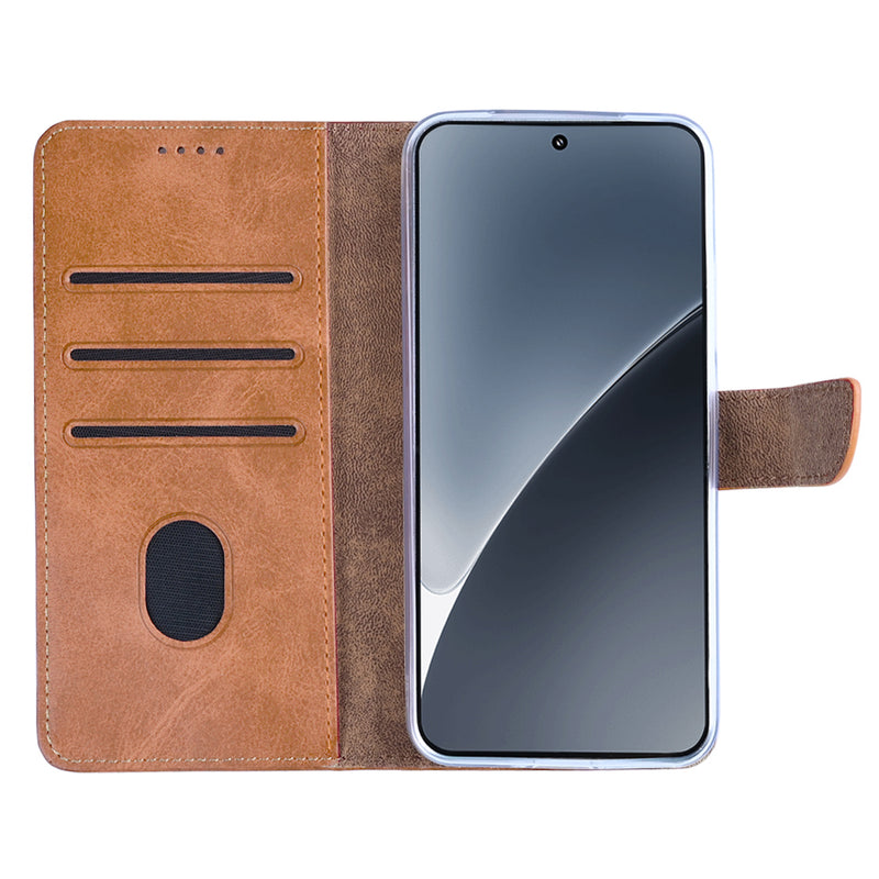 Rixus Bookcase For Xiaomi 15 Light Brown