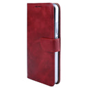 Rixus Bookcase For Xiaomi 15 Dark Red