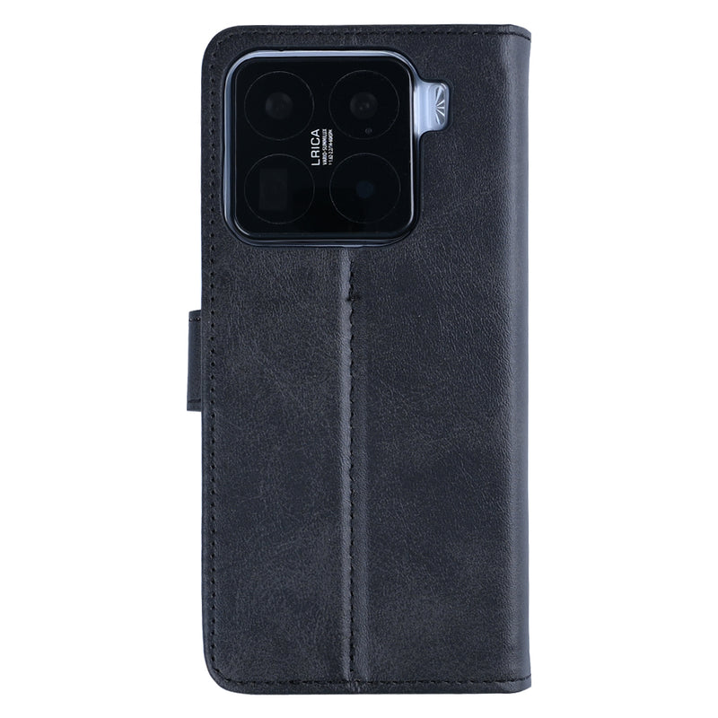 Rixus Bookcase For Xiaomi 15 Pro Black