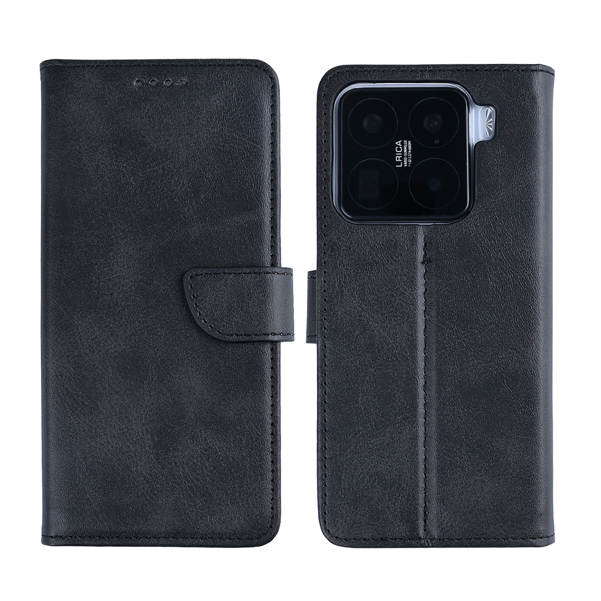 Rixus Bookcase For Xiaomi 15 Pro Black