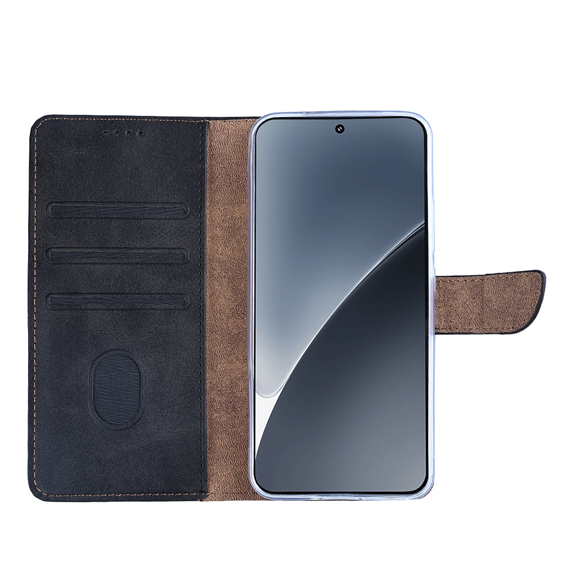 Rixus Bookcase For Xiaomi 15 Pro Black