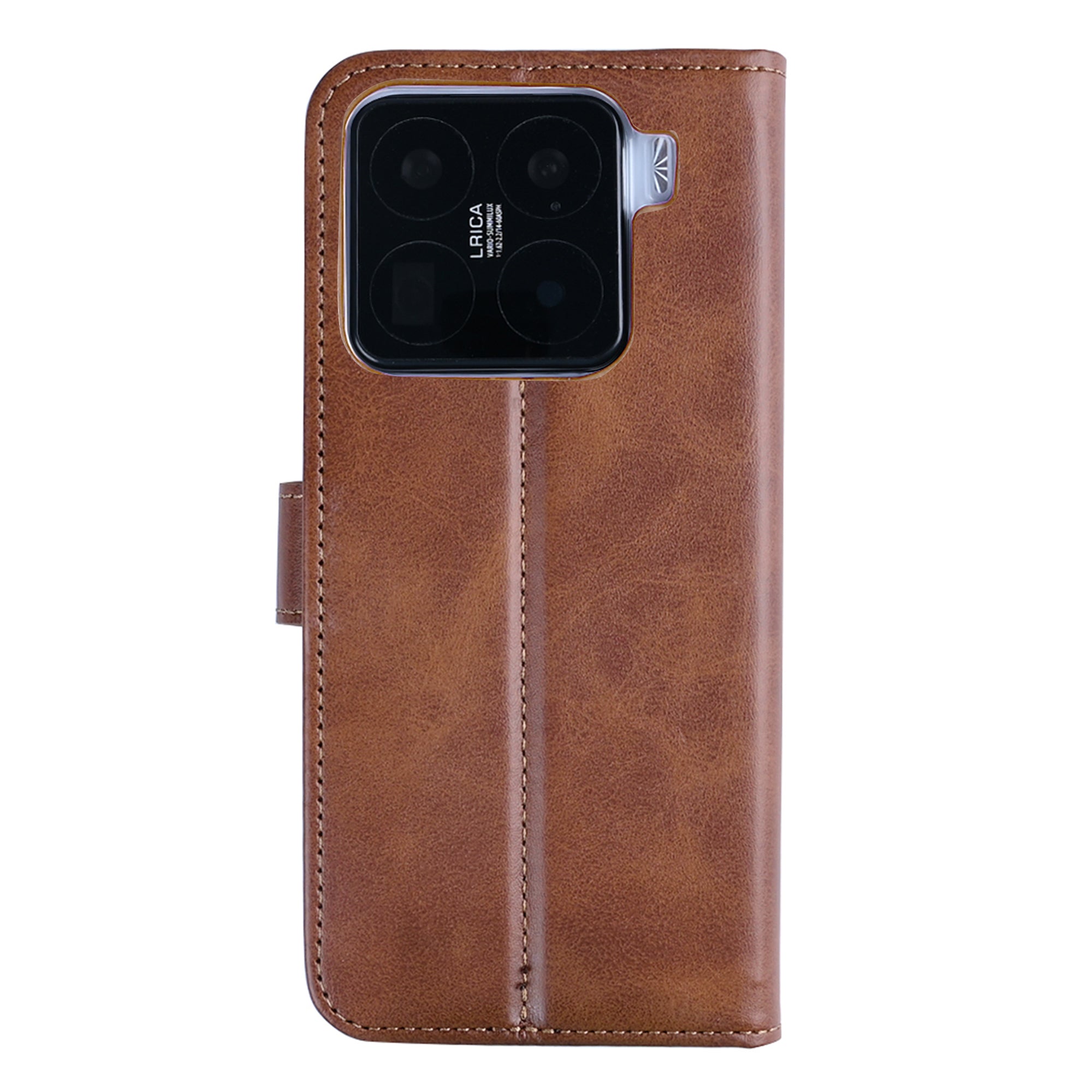 Rixus Bookcase For Xiaomi 15 Pro Brown