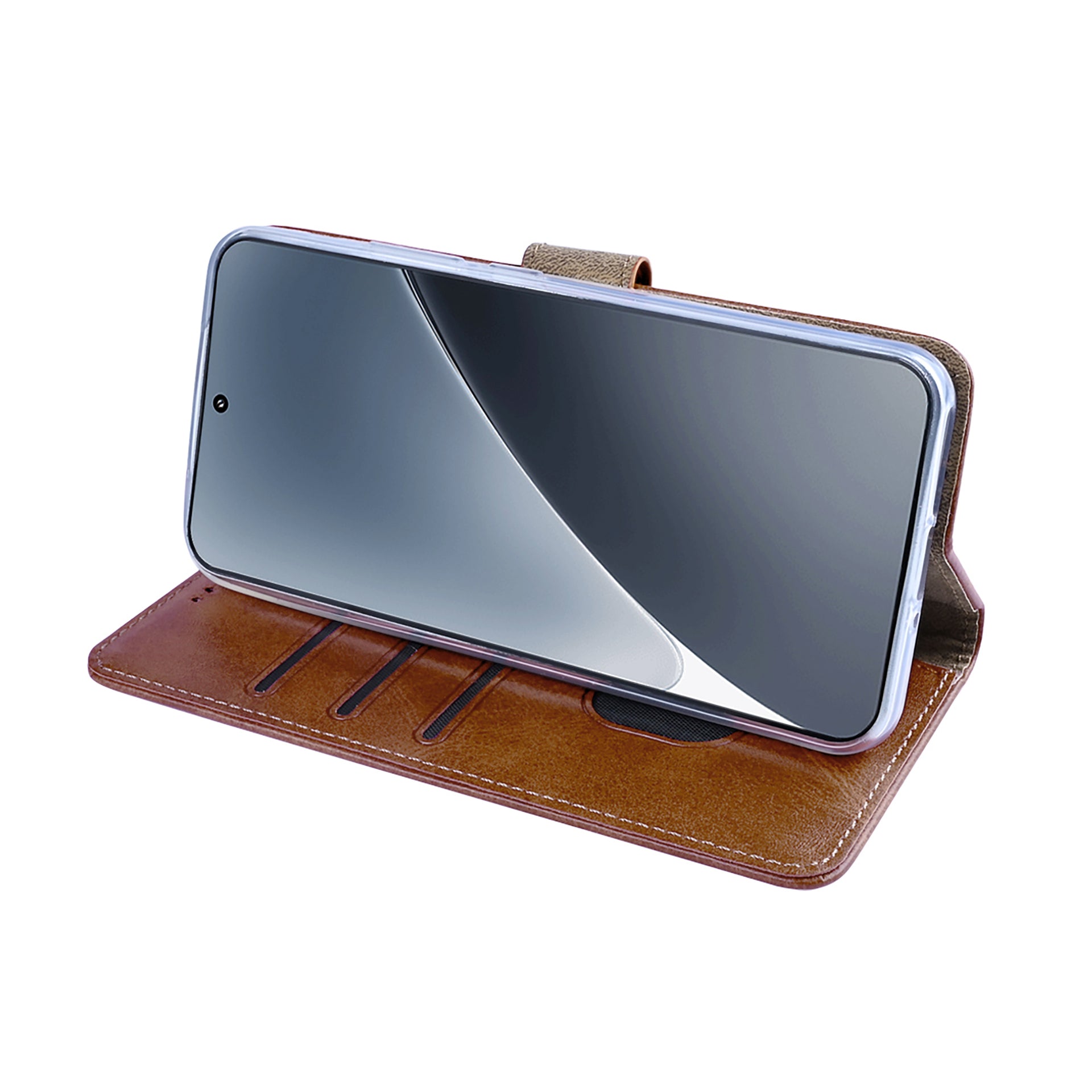 Rixus Bookcase For Xiaomi 15 Brown