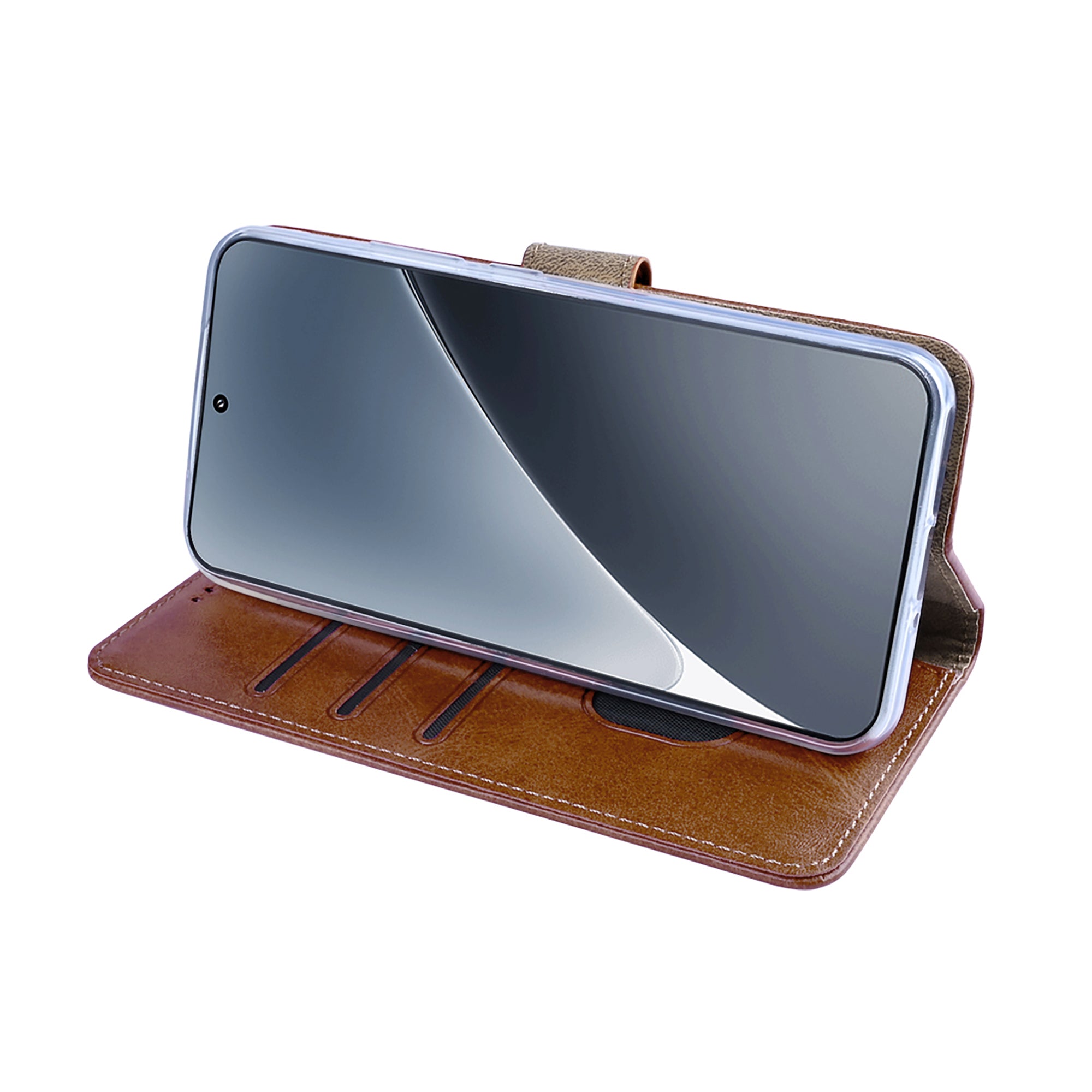 Rixus Bookcase For Xiaomi 15 Brown