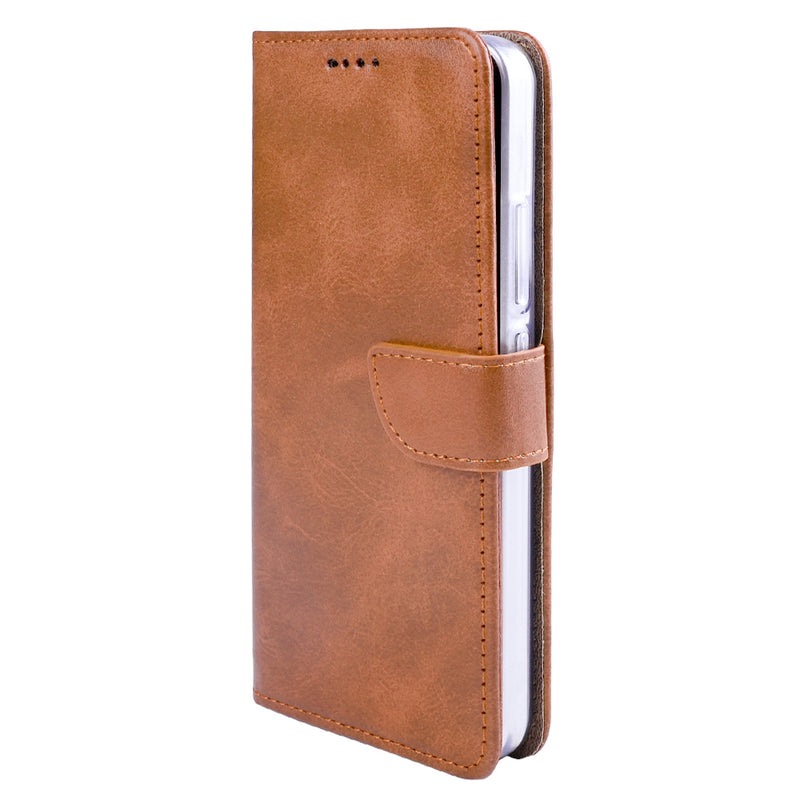 Rixus Bookcase For Xiaomi 15 Pro Light Brown