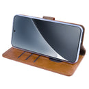 Rixus Bookcase For Xiaomi 15 Pro Light Brown