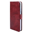 Rixus Bookcase For Xiaomi 15 Pro Dark Red