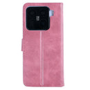 Rixus Bookcase For Xiaomi 15 Pro Pink