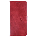 Rixus Bookcase For Xiaomi 15 Ultra Dark Red