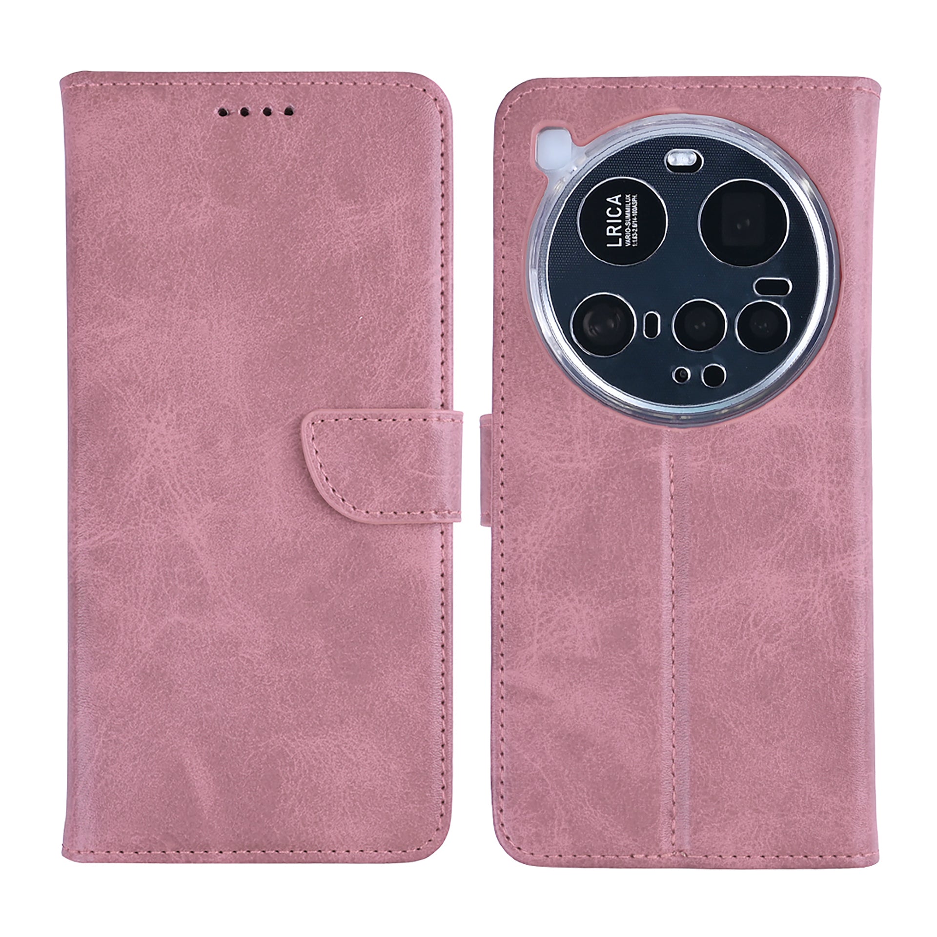 Rixus Bookcase For Xiaomi 15 Ultra Pink