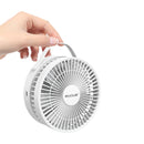 Rixus RXBF03 Portable Desktop Battery Fan White