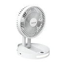 Rixus RXBF03 Portable Desktop Battery Fan White