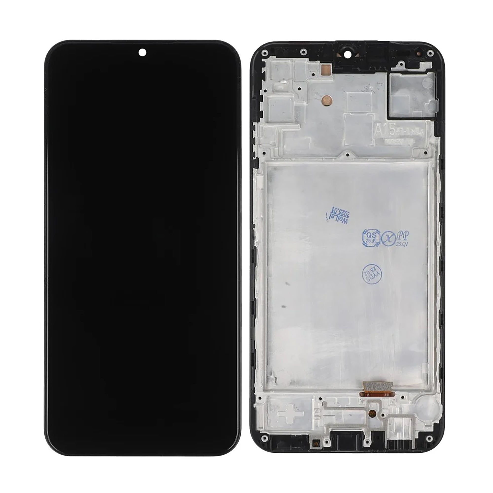 Samsung Galaxy A15 4G A155F, 5G A156B Display And Digitizer With Frame Brave Black In-Cell