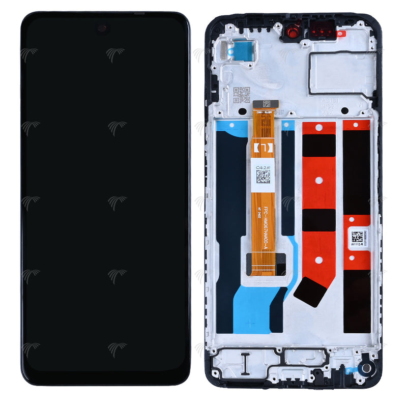 Oppo A80 (CPH2639) Display And Digitizer With Frame Black OEM