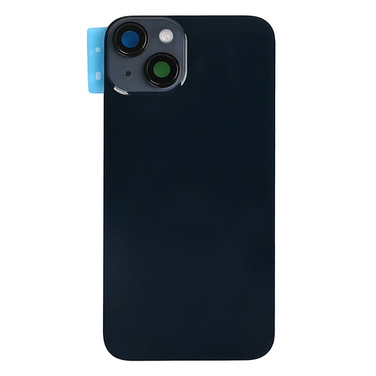 For Apple iPhone 14 Back Glass With NFC, Enlarged Camera Frame Midnight Compatible