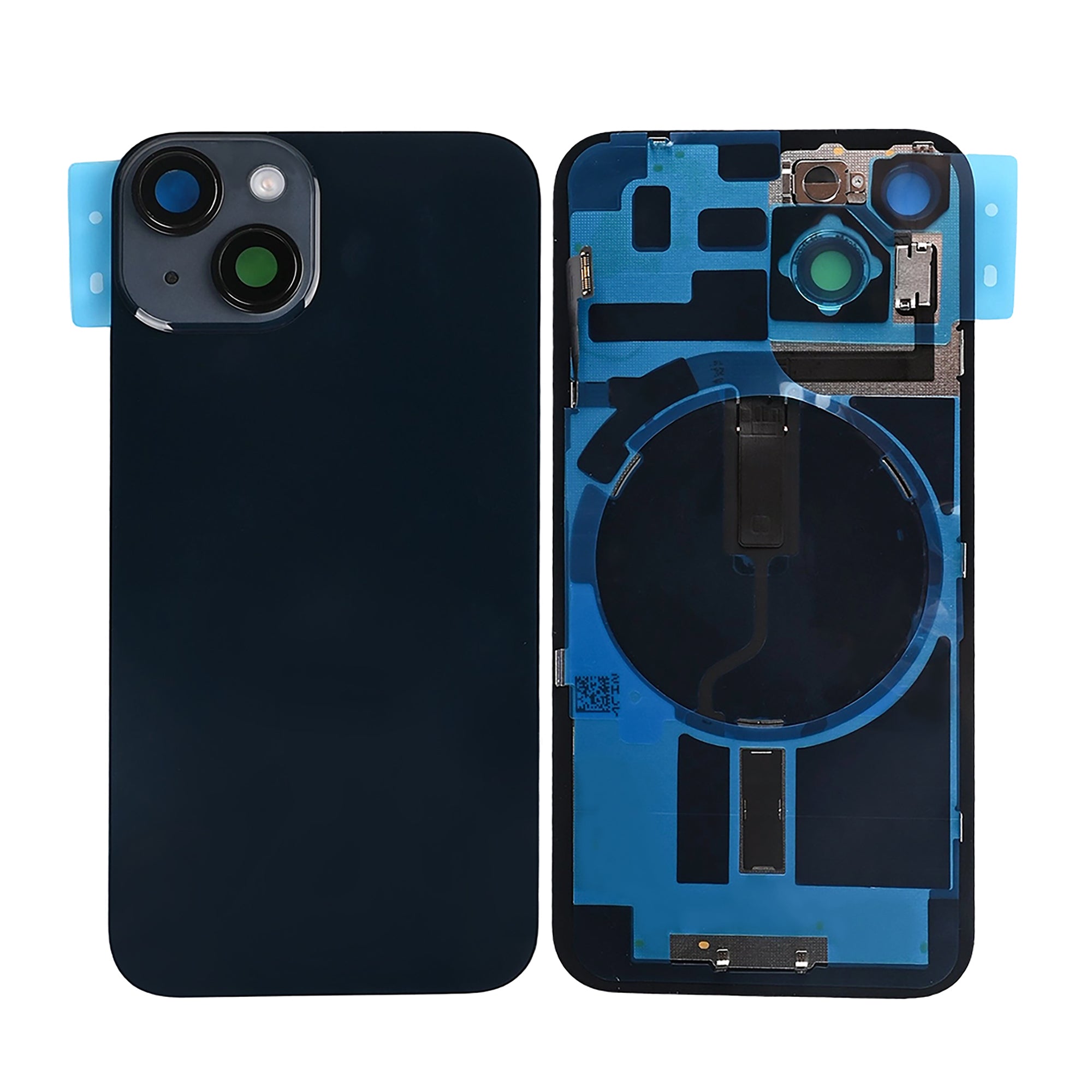 For Apple iPhone 14 Back Glass With NFC, Enlarged Camera Frame Midnight Compatible