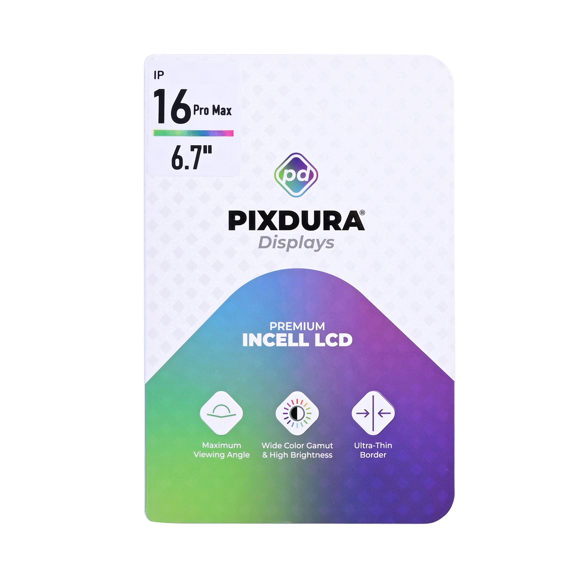 PIXDURA For Apple iPhone 16 Pro Max Display And Digitizer In-Cell Premium (120Hz)
