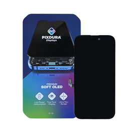 PIXDURA For Apple iPhone 16 Display And Digitizer Soft-OLED Premium (IC Removable) (60Hz)