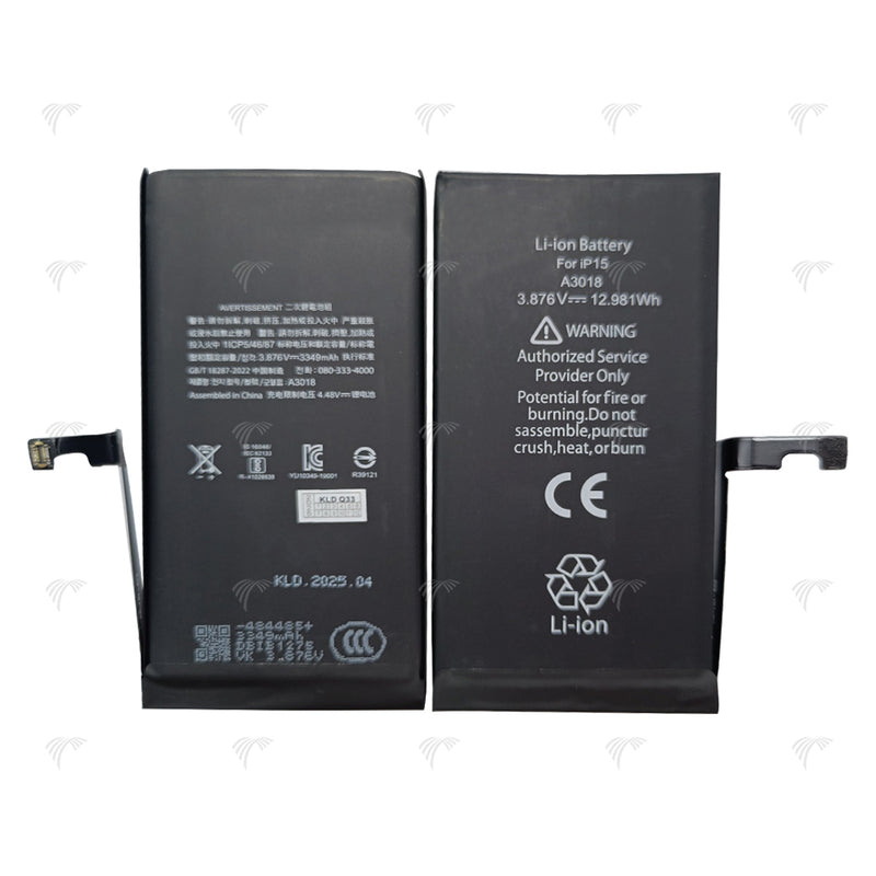For iPhone 15 Run Diagnostics Battery OEM