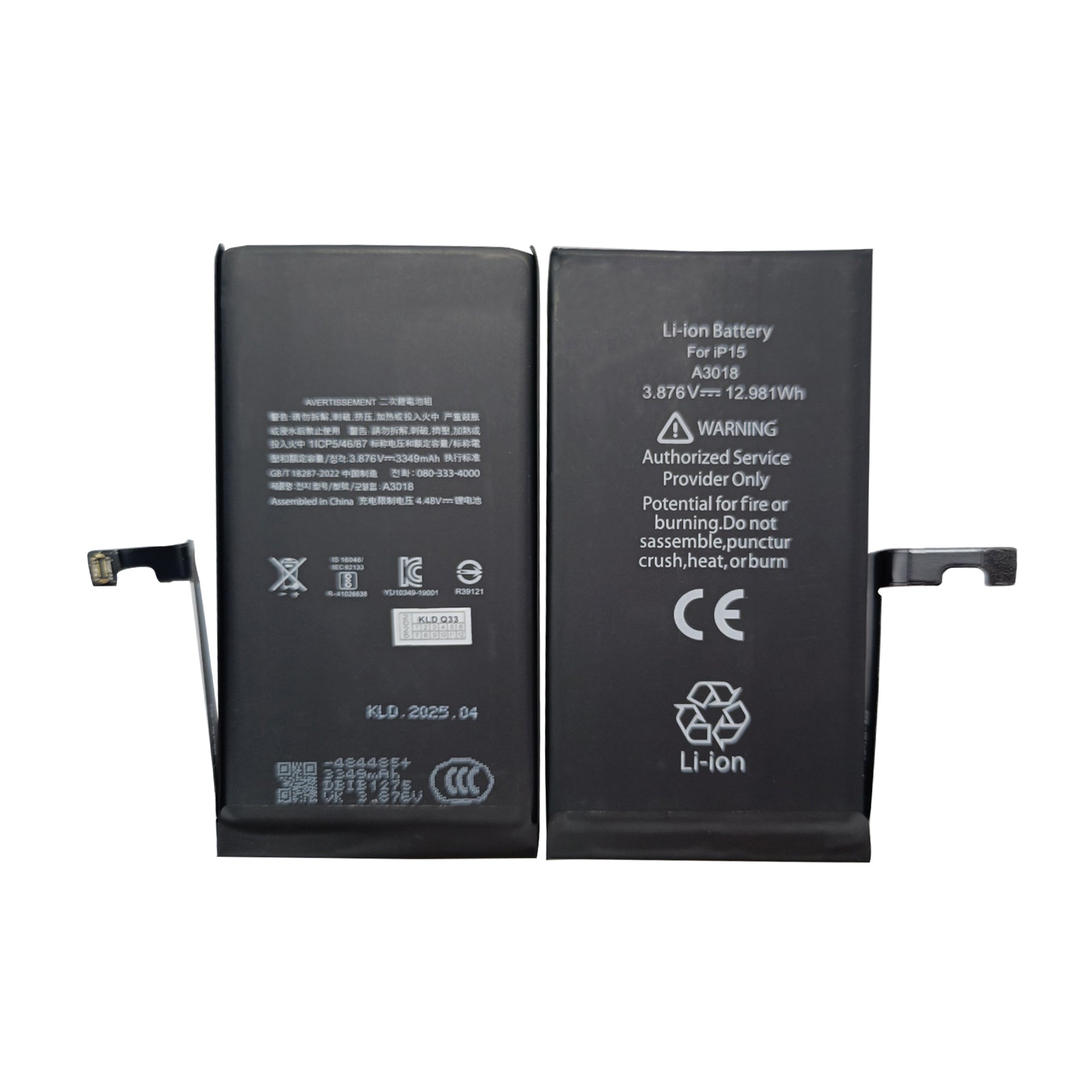 For Apple iPhone 15 Run Diagnostics Battery OEM