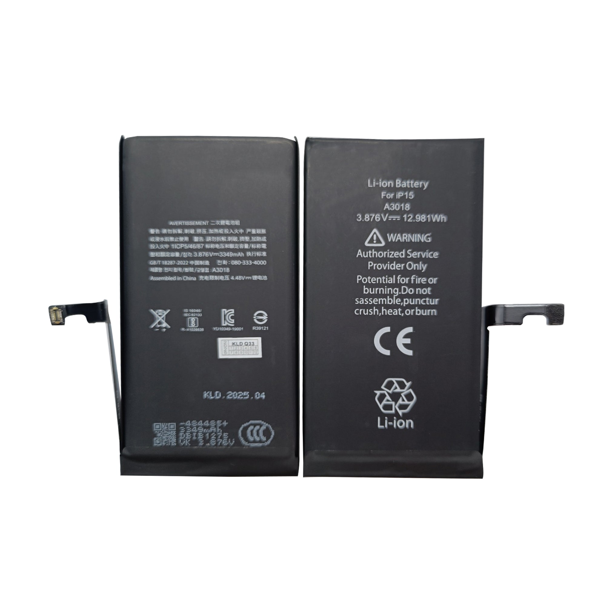 For Apple iPhone 15 Run Diagnostics Battery OEM