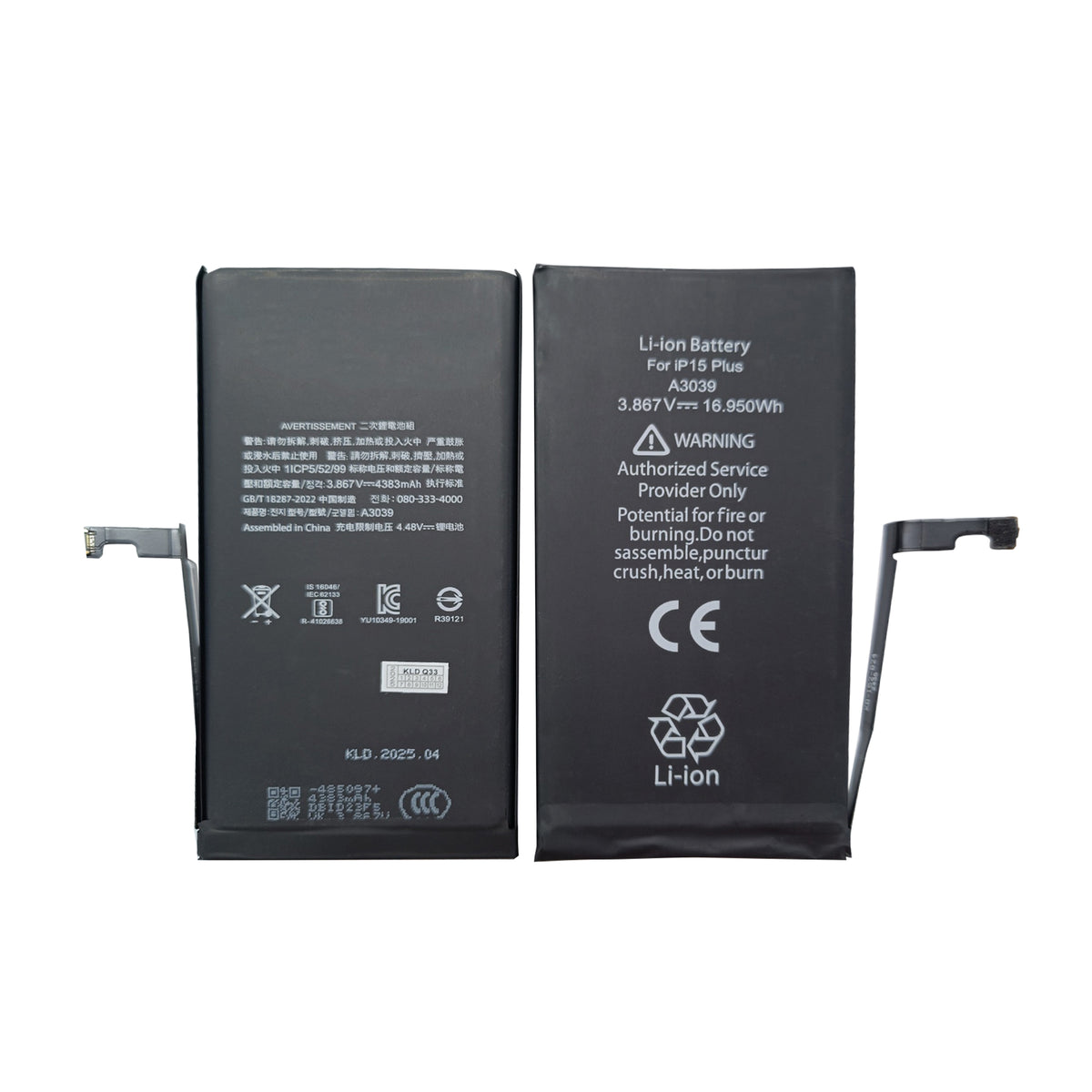 For Apple iPhone 15 Plus Run Diagnostics Battery OEM