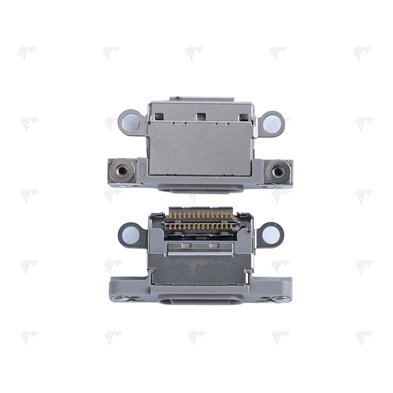 For Apple iPhone 16 Pro, 16 Pro Max System Charging Port White Titanium Pulled (10pcs)