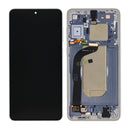 Samsung Galaxy S25 Edge S937B Display And Digitizer With Frame Titanium Silver Service Pack
