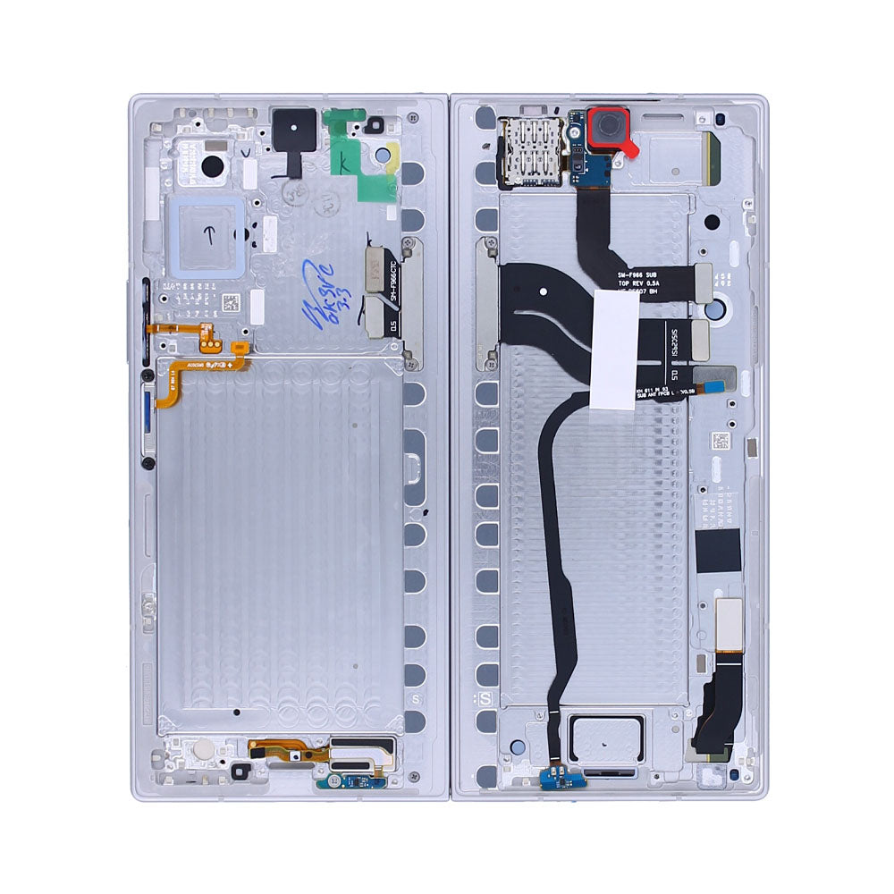 Samsung Galaxy Z Fold7 F966B Main Display And Digitizer With Frame Silver Shadow Service Pack