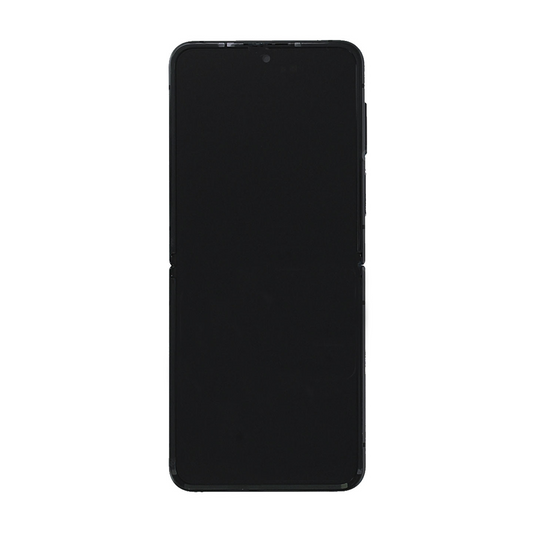 Samsung Galaxy Z Flip4 5G F721B Main Display And Digitizer With Frame Black Service Pack