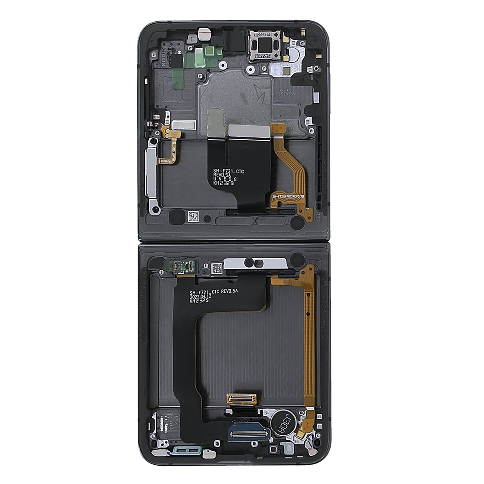 Samsung Galaxy Z Flip4 5G F721B Main Display And Digitizer With Frame Black Service Pack