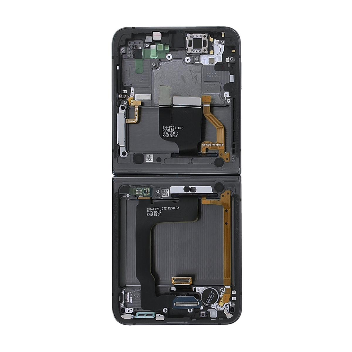 Samsung Galaxy Z Flip4 5G F721B Main Display And Digitizer With Frame Black Service Pack